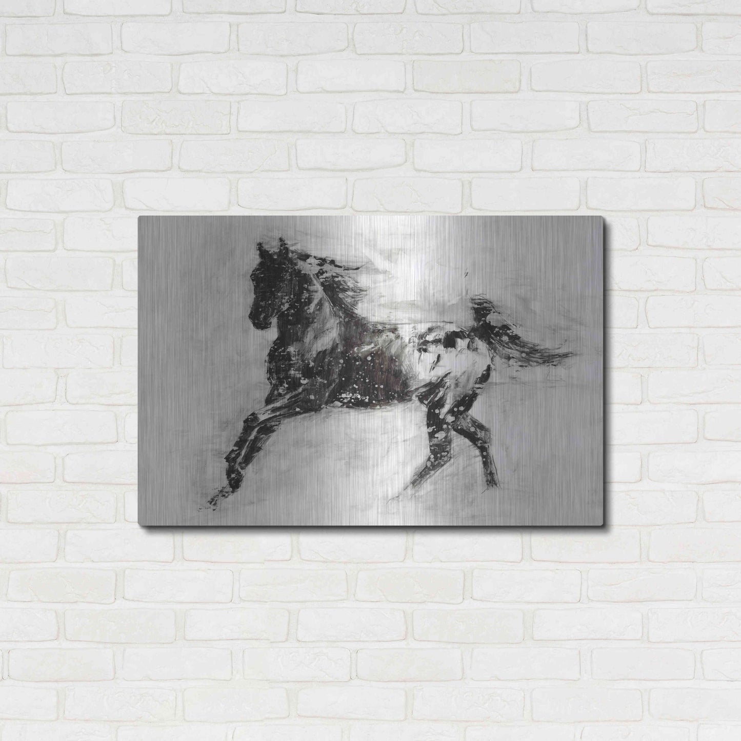 Luxe Metal Art 'Rustic Appaloosa II' by Ethan Harper Metal Wall Art,36x24