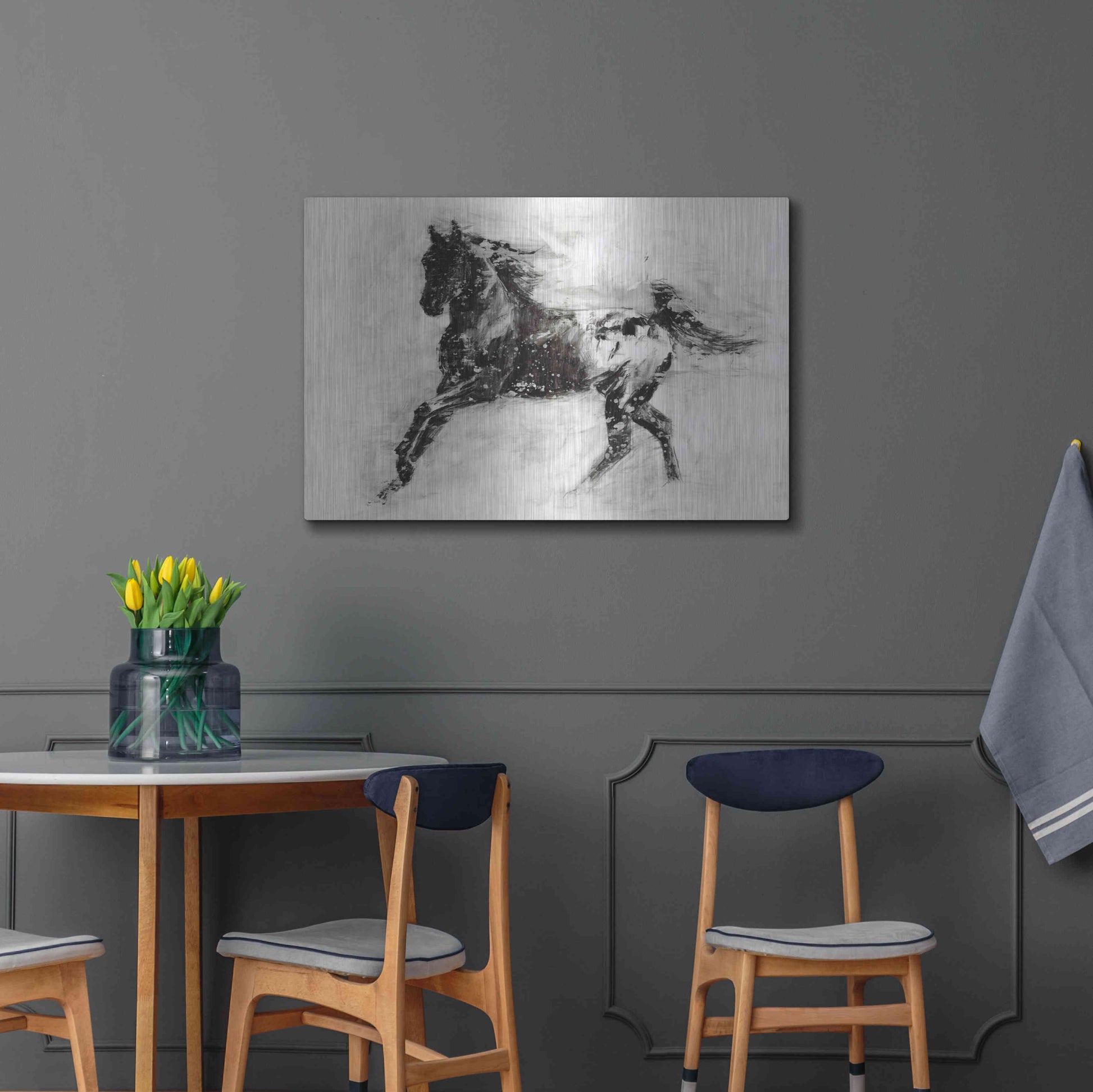 Luxe Metal Art 'Rustic Appaloosa II' by Ethan Harper Metal Wall Art,36x24