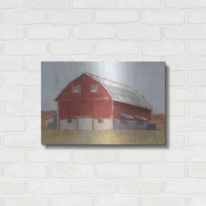 Luxe Metal Art 'Rustic Red Barn II' by Ethan Harper Metal Wall Art,24x16