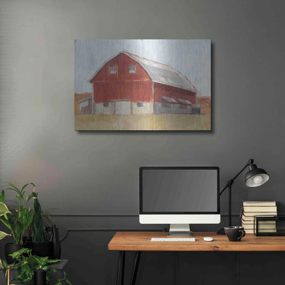 Luxe Metal Art 'Rustic Red Barn II' by Ethan Harper Metal Wall Art,36x24