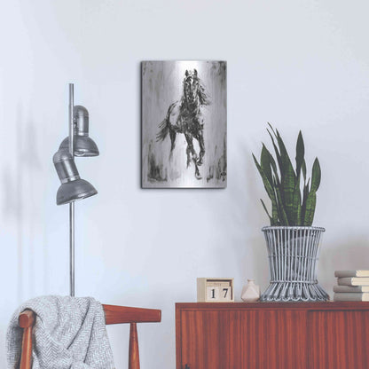 Luxe Metal Art 'Rustic Stallion I' by Ethan Harper Metal Wall Art,16x24