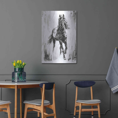 Luxe Metal Art 'Rustic Stallion I' by Ethan Harper Metal Wall Art,24x36