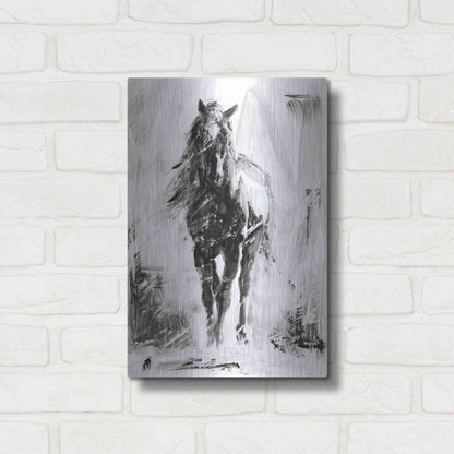 Luxe Metal Art 'Rustic Stallion II' by Ethan Harper Metal Wall Art,12x16