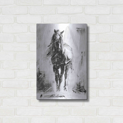 Luxe Metal Art 'Rustic Stallion II' by Ethan Harper Metal Wall Art,16x24