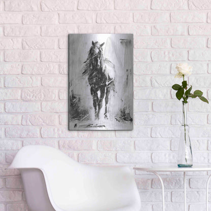 Luxe Metal Art 'Rustic Stallion II' by Ethan Harper Metal Wall Art,16x24