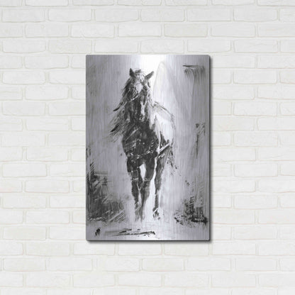 Luxe Metal Art 'Rustic Stallion II' by Ethan Harper Metal Wall Art,24x36