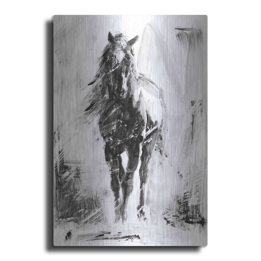 Luxe Metal Art 'Rustic Stallion II' by Ethan Harper Metal Wall Art