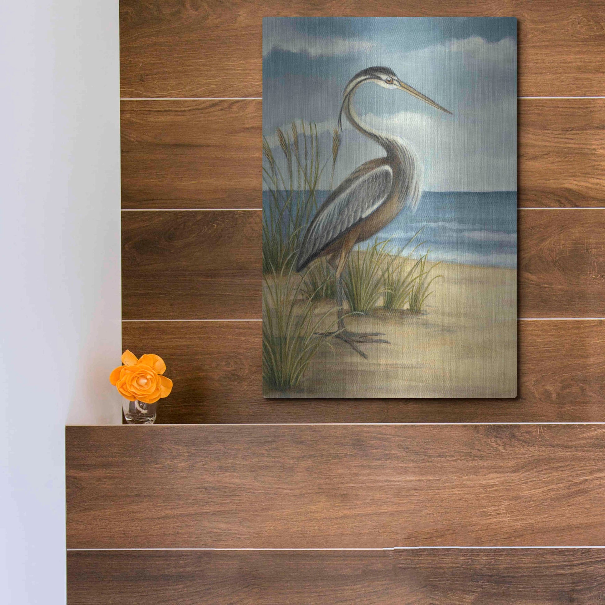 Luxe Metal Art 'Shore Bird I' by Ethan Harper Metal Wall Art,12x16