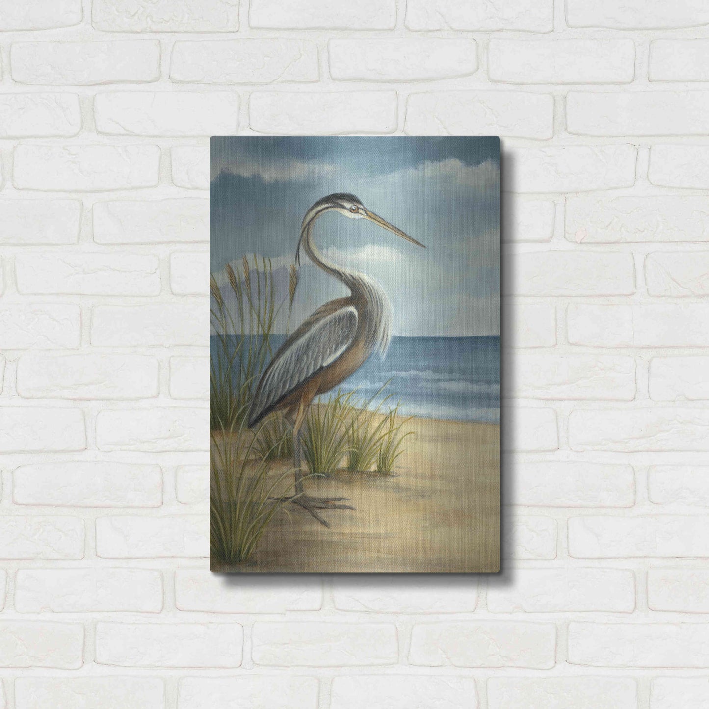 Luxe Metal Art 'Shore Bird I' by Ethan Harper Metal Wall Art,16x24