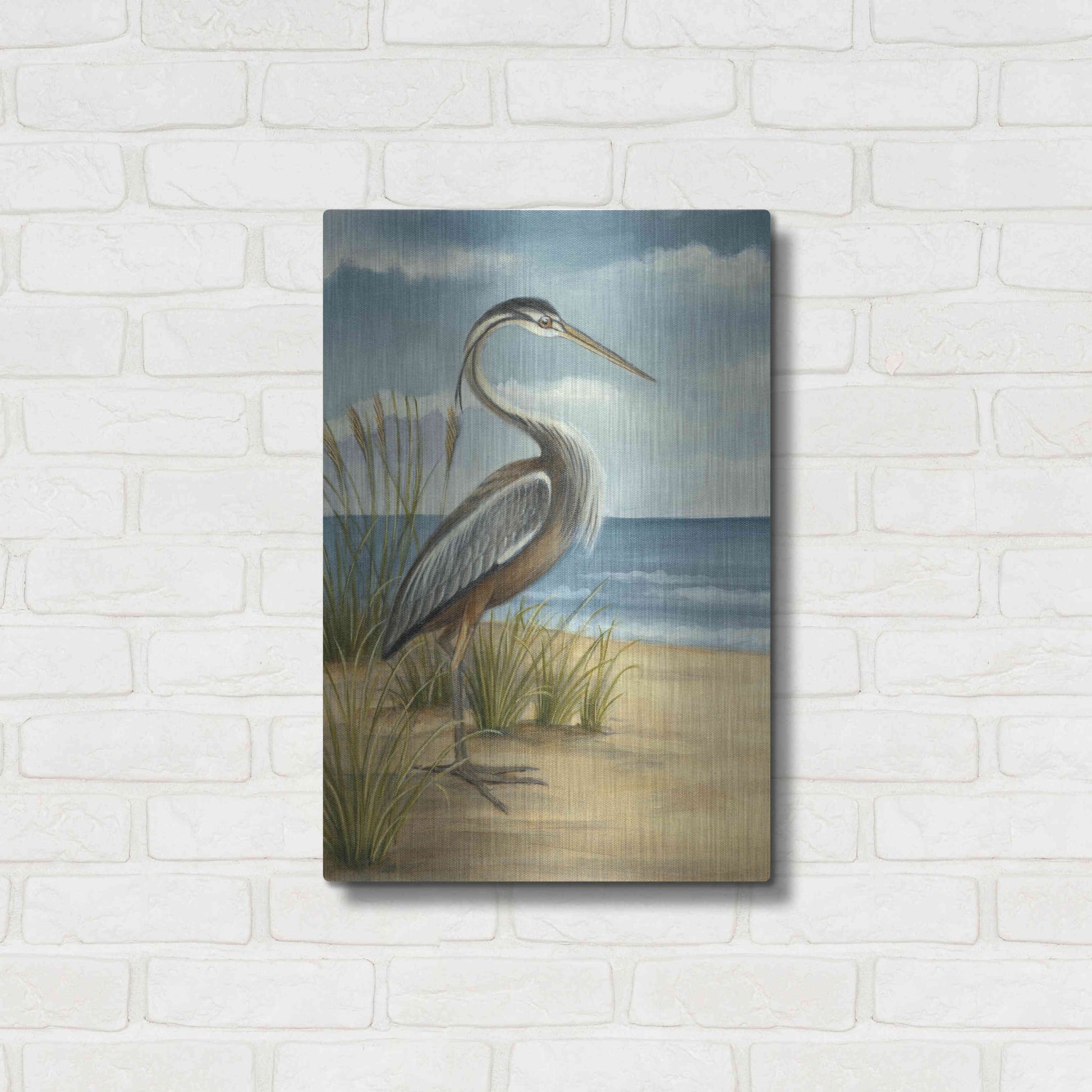 Luxe Metal Art 'Shore Bird I' by Ethan Harper Metal Wall Art,16x24