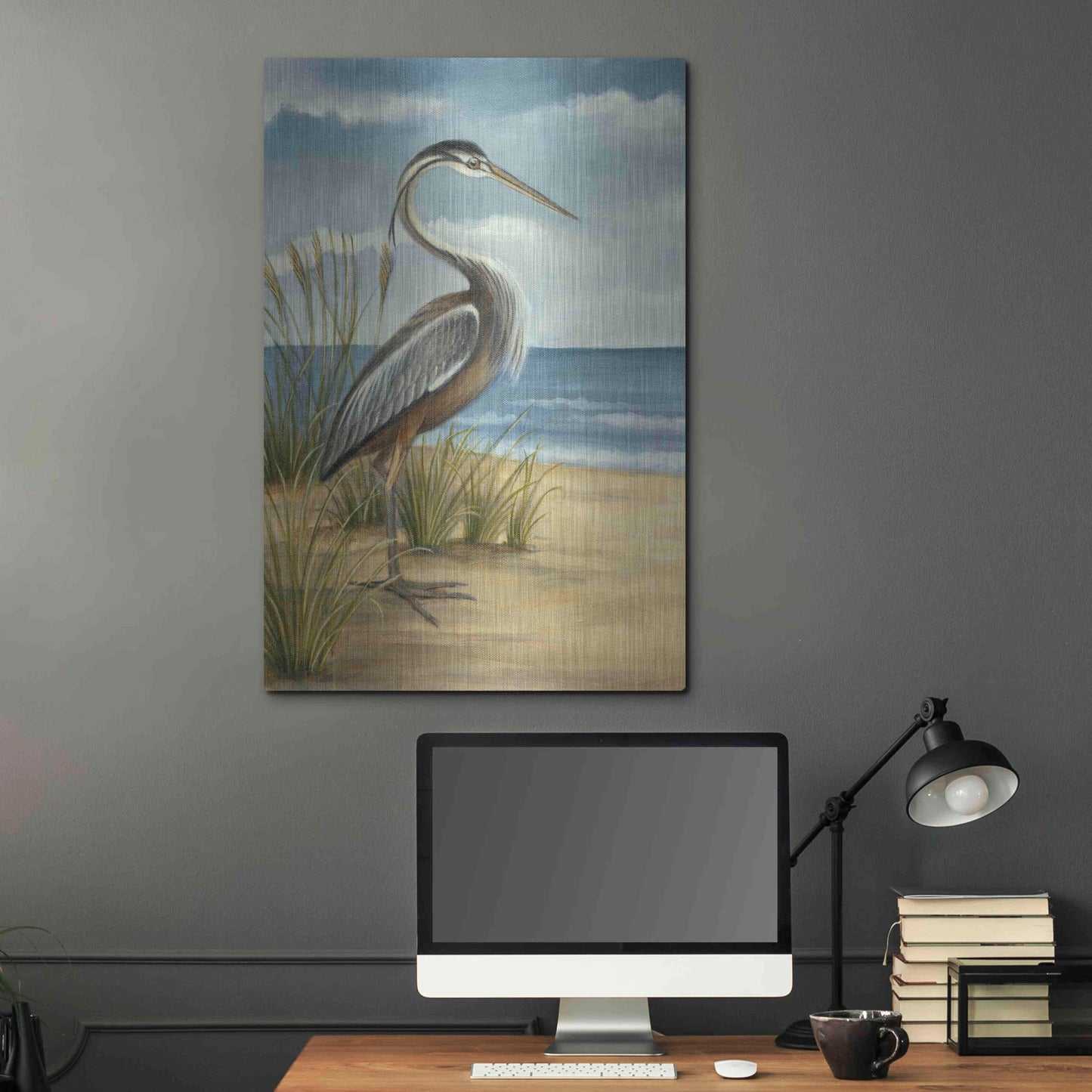 Luxe Metal Art 'Shore Bird I' by Ethan Harper Metal Wall Art,24x36