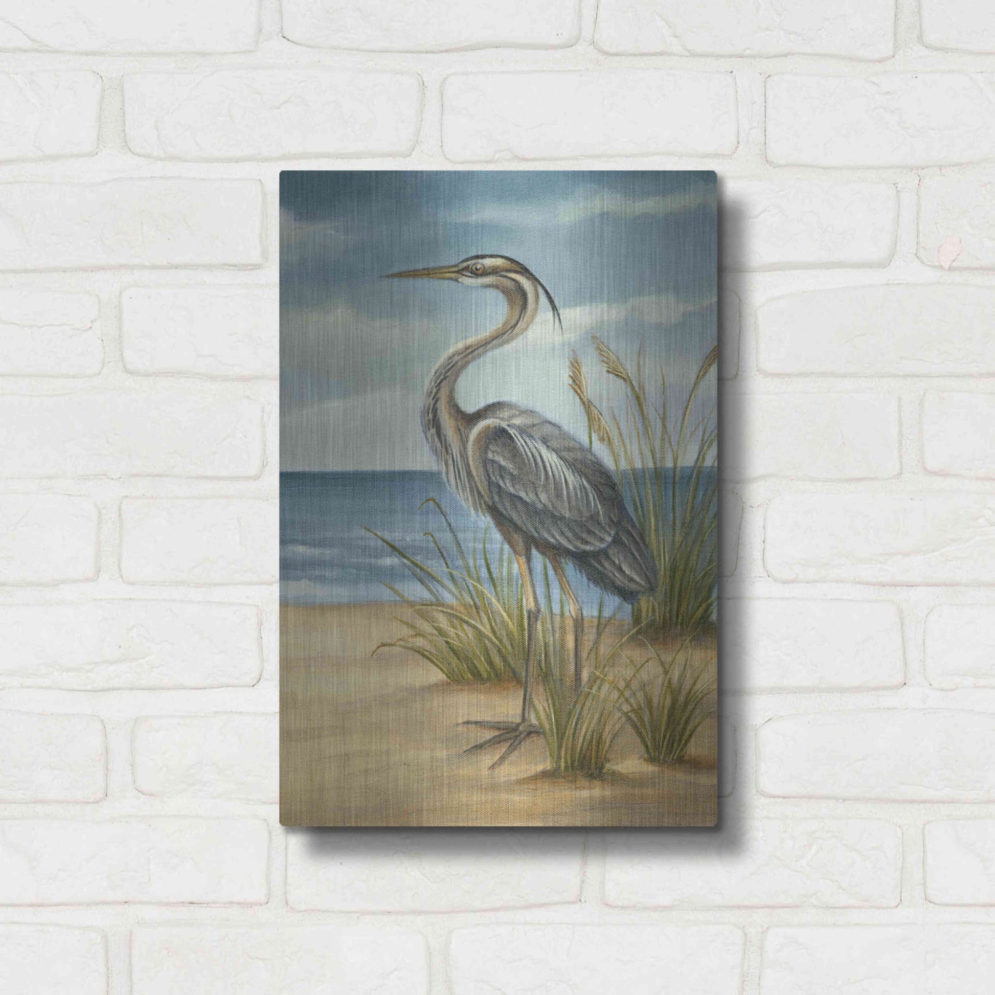 Luxe Metal Art 'Shore Bird II' by Ethan Harper Metal Wall Art,12x16