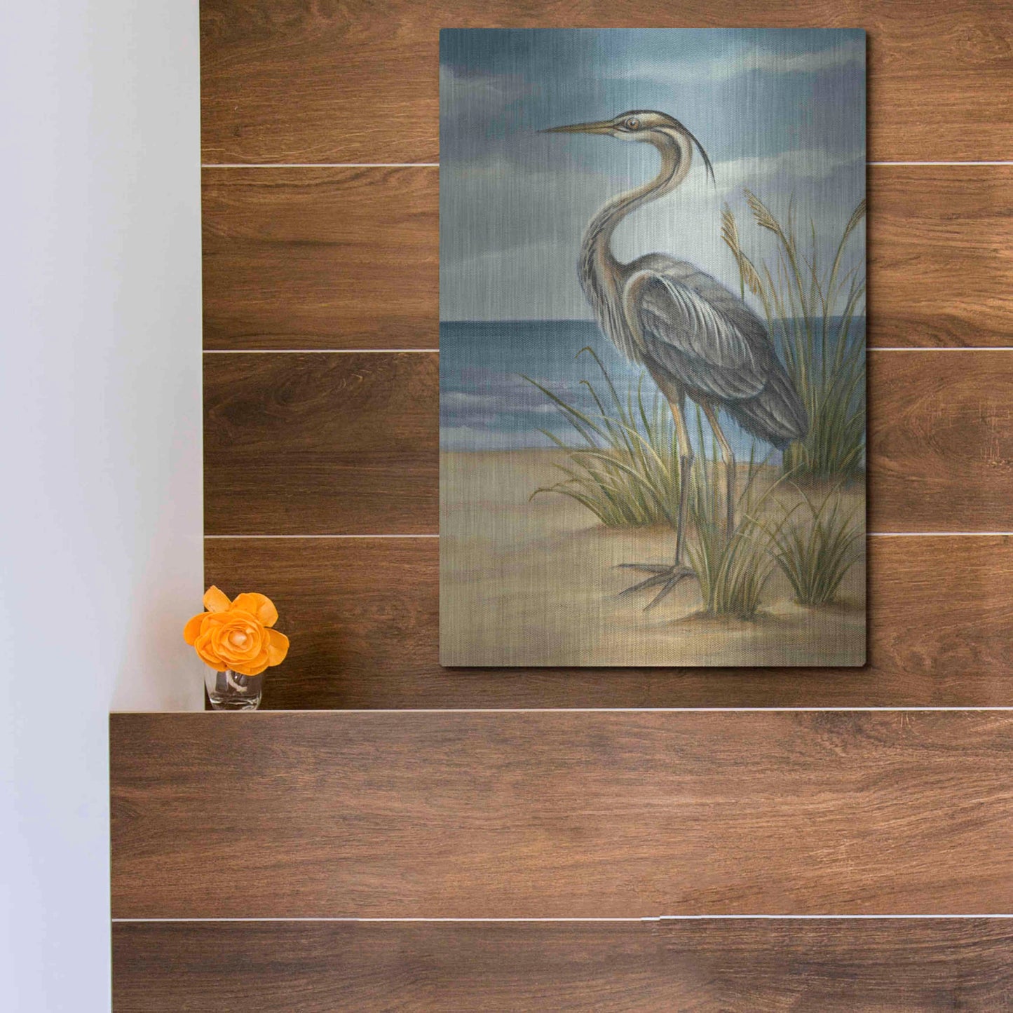 Luxe Metal Art 'Shore Bird II' by Ethan Harper Metal Wall Art,12x16