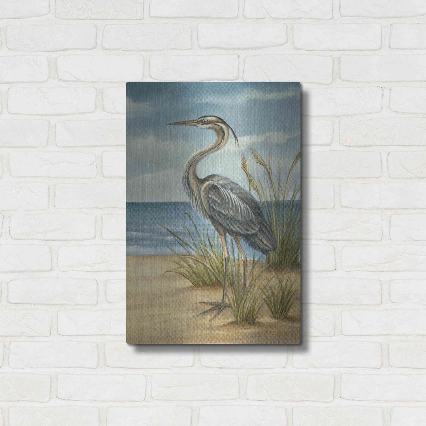 Luxe Metal Art 'Shore Bird II' by Ethan Harper Metal Wall Art,16x24