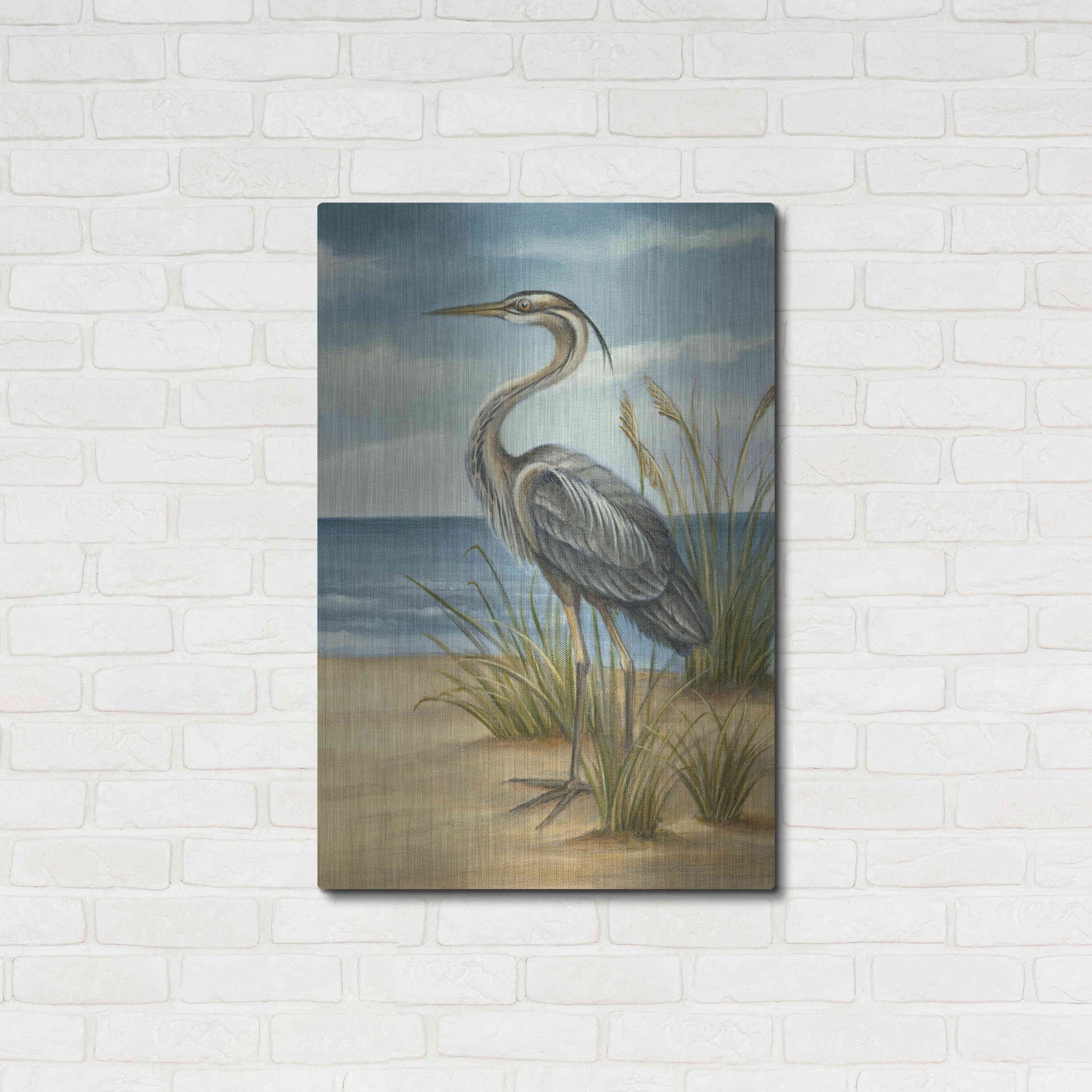 Luxe Metal Art 'Shore Bird II' by Ethan Harper Metal Wall Art,24x36