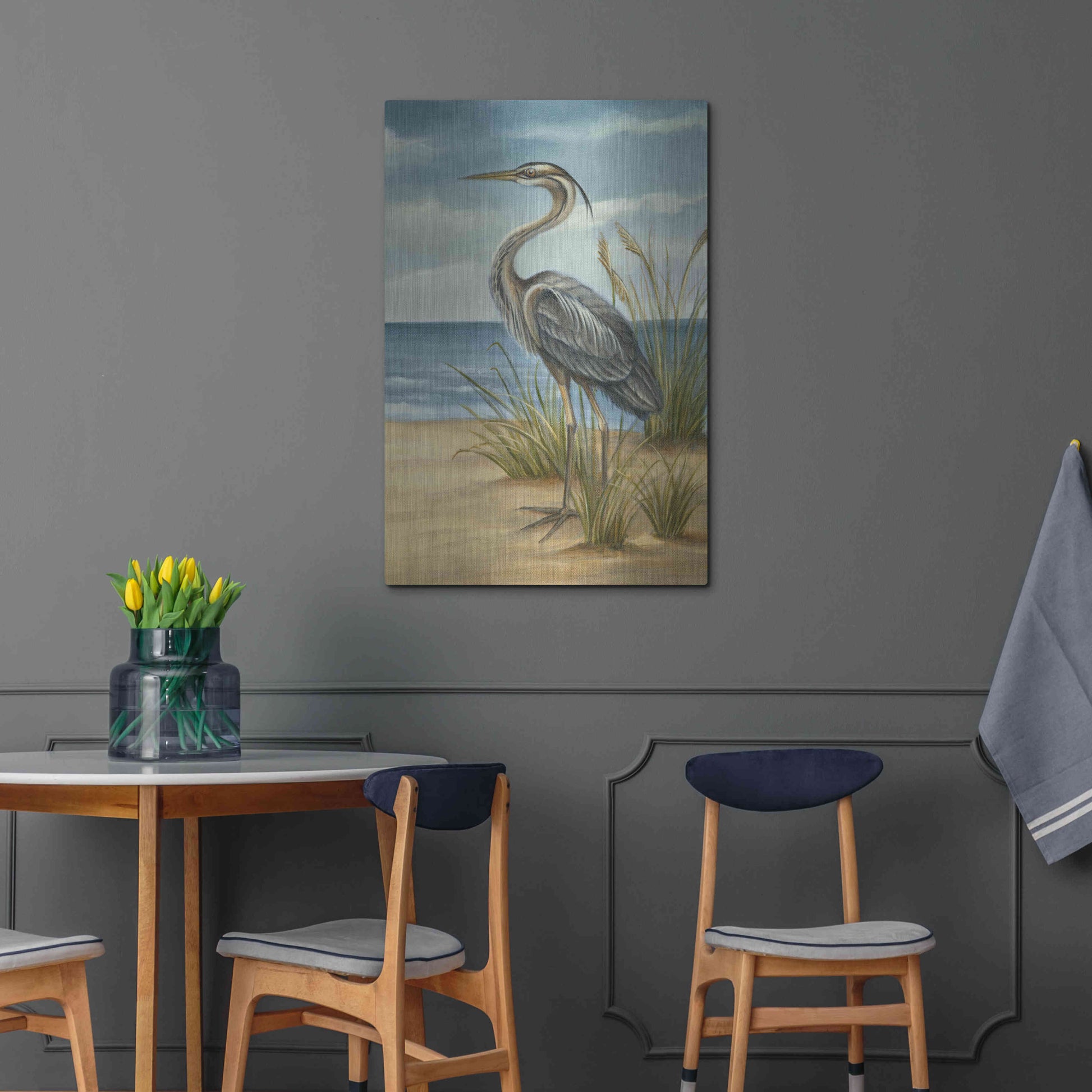 Luxe Metal Art 'Shore Bird II' by Ethan Harper Metal Wall Art,24x36