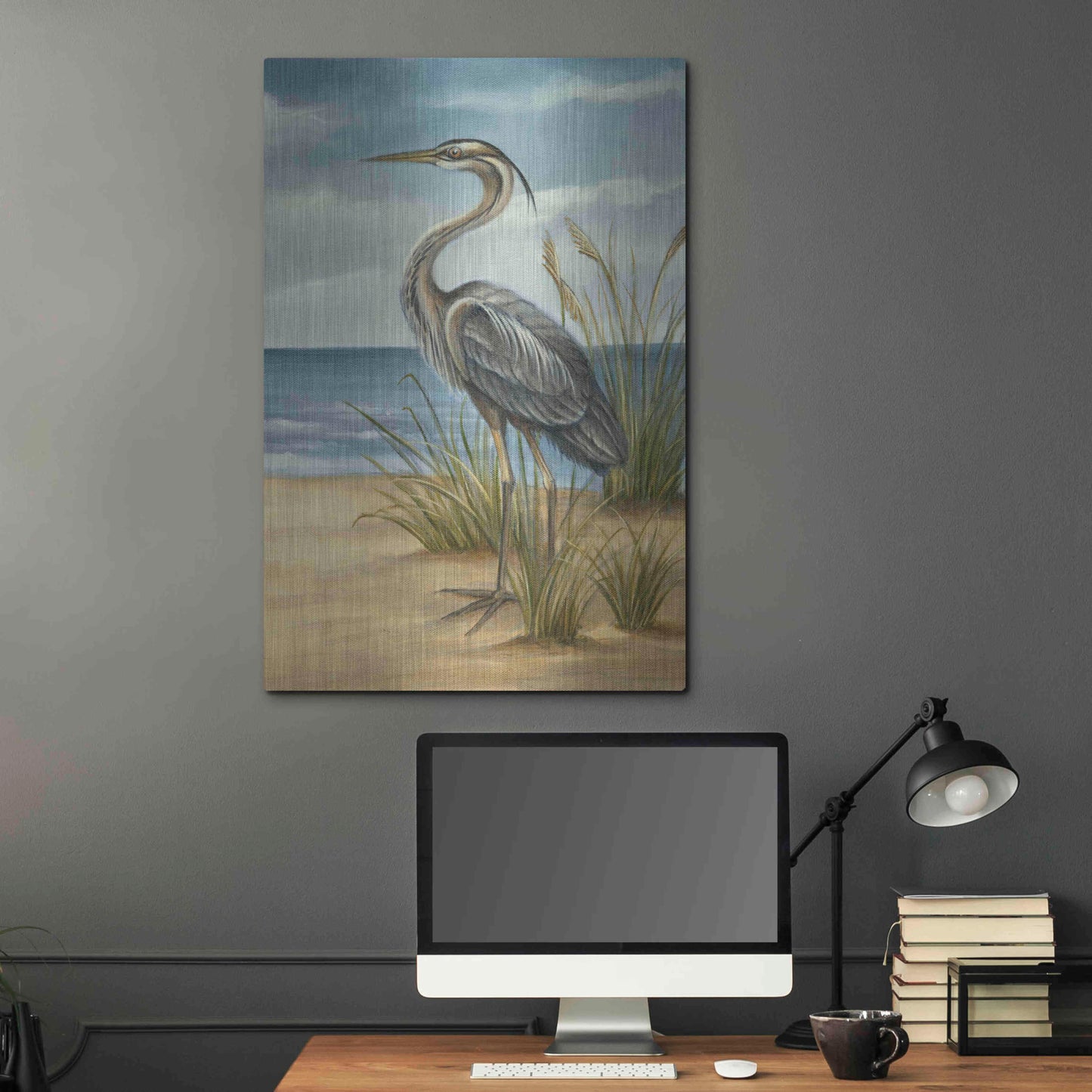 Luxe Metal Art 'Shore Bird II' by Ethan Harper Metal Wall Art,24x36