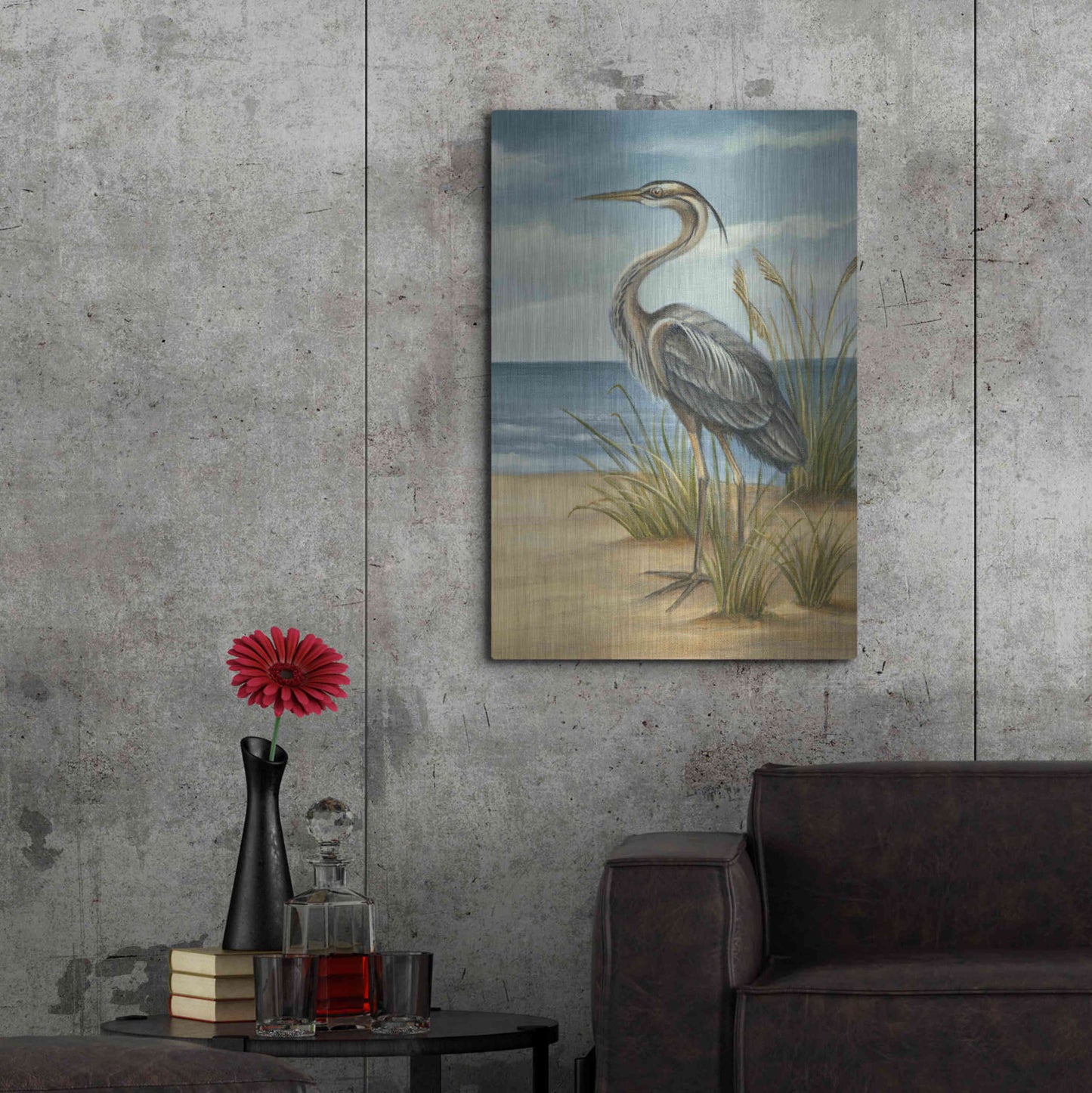 Luxe Metal Art 'Shore Bird II' by Ethan Harper Metal Wall Art,24x36