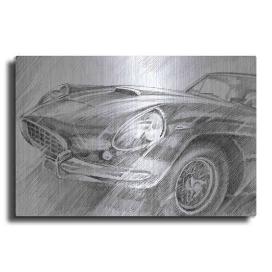 Luxe Metal Art 'Sports Car Study II' by Ethan Harper Metal Wall Art