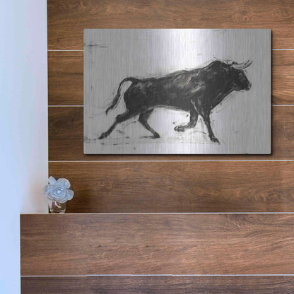 Luxe Metal Art 'Toro II' by Ethan Harper Metal Wall Art,16x12