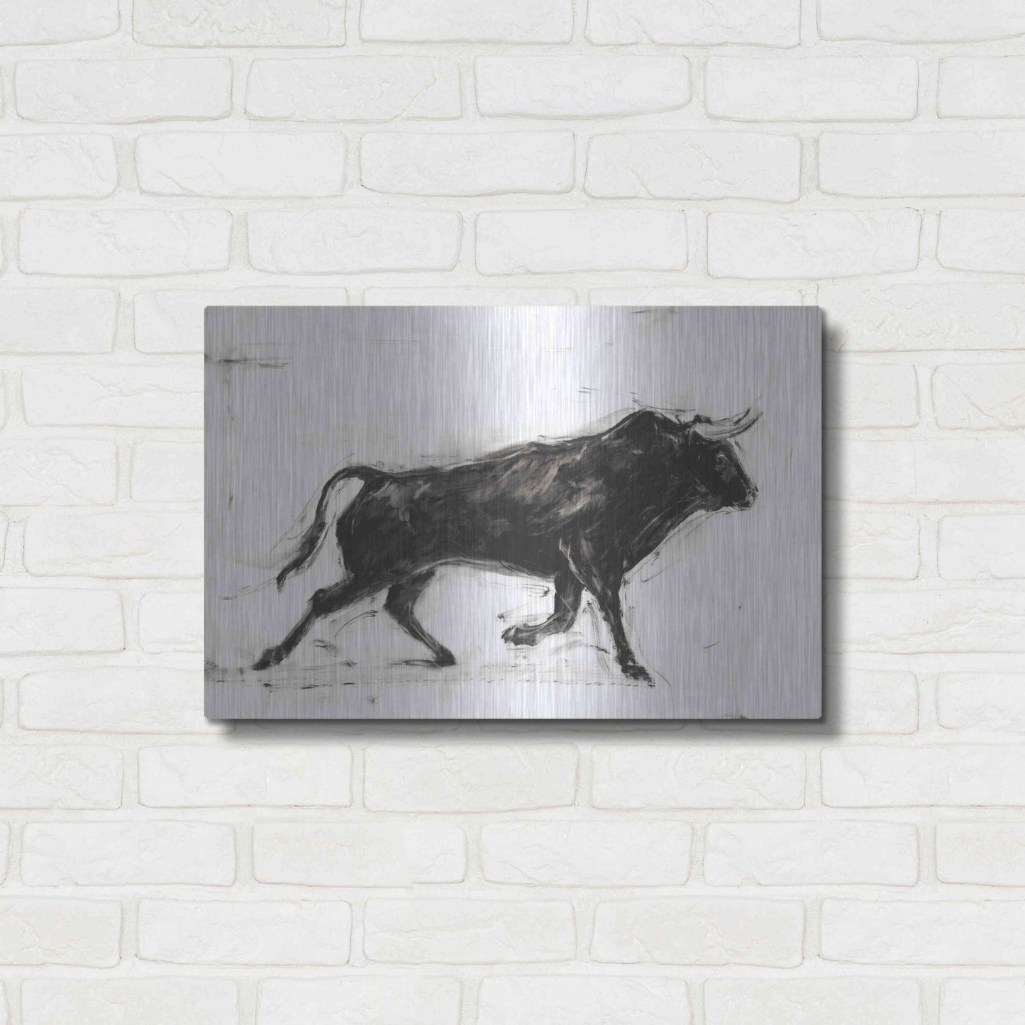 Luxe Metal Art 'Toro II' by Ethan Harper Metal Wall Art,24x16