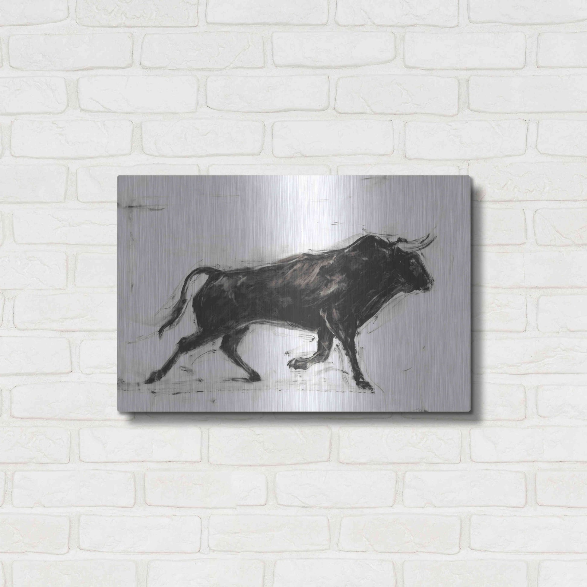 Luxe Metal Art 'Toro II' by Ethan Harper Metal Wall Art,24x16