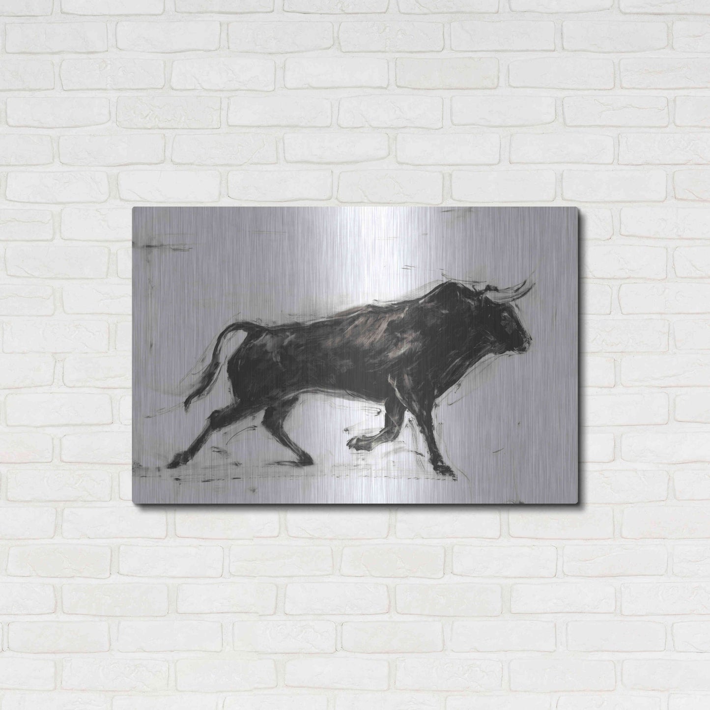 Luxe Metal Art 'Toro II' by Ethan Harper Metal Wall Art,36x24