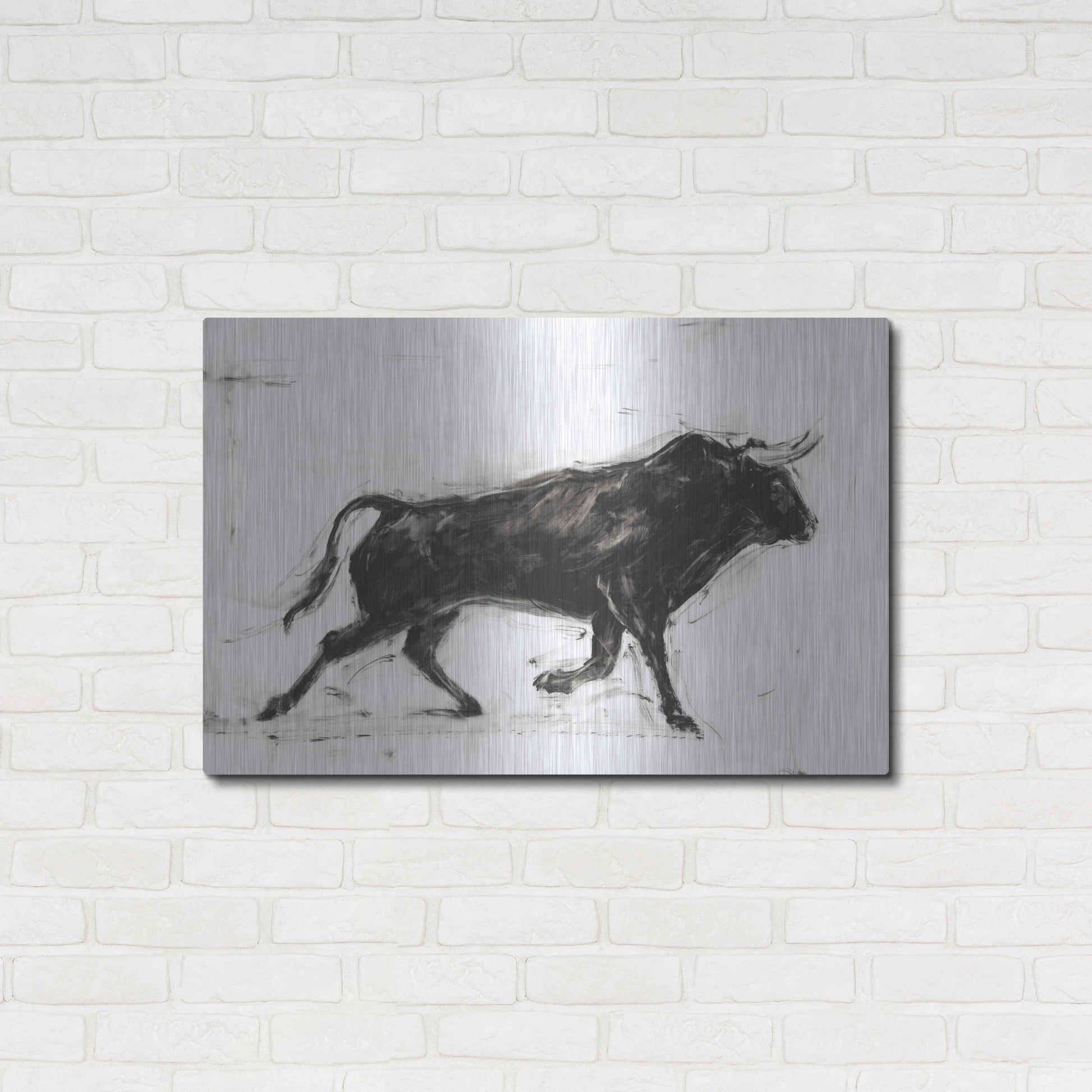 Luxe Metal Art 'Toro II' by Ethan Harper Metal Wall Art,36x24