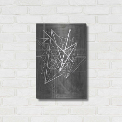 Luxe Metal Art 'Vertices I' by Ethan Harper Metal Wall Art,16x24