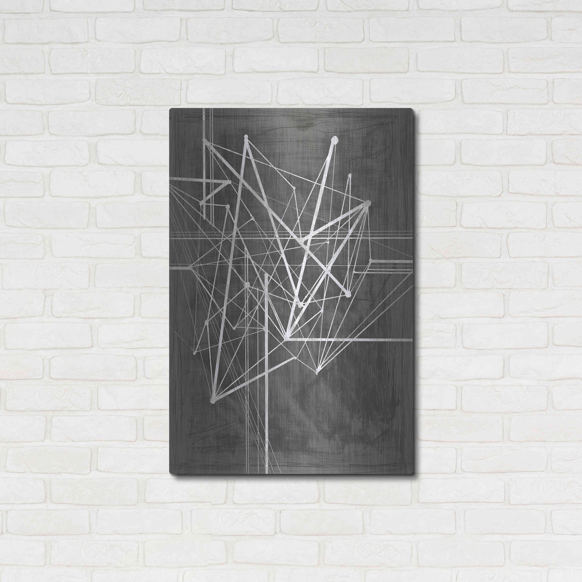 Luxe Metal Art 'Vertices I' by Ethan Harper Metal Wall Art,24x36