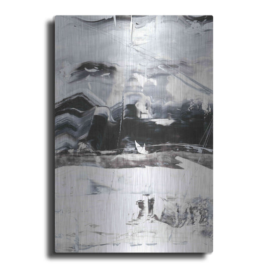 Luxe Metal Art 'Winter Lightning I' by Ethan Harper Metal Wall Art