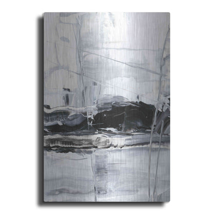 Luxe Metal Art 'Winter Lightning II' by Ethan Harper Metal Wall Art