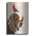 Luxe Metal Art 'Basset Hound and Birds' by Fab Funky Metal Wall Art