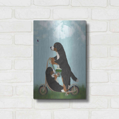 Luxe Metal Art 'Bernese Scooter' by Fab Funky Metal Wall Art,12x16