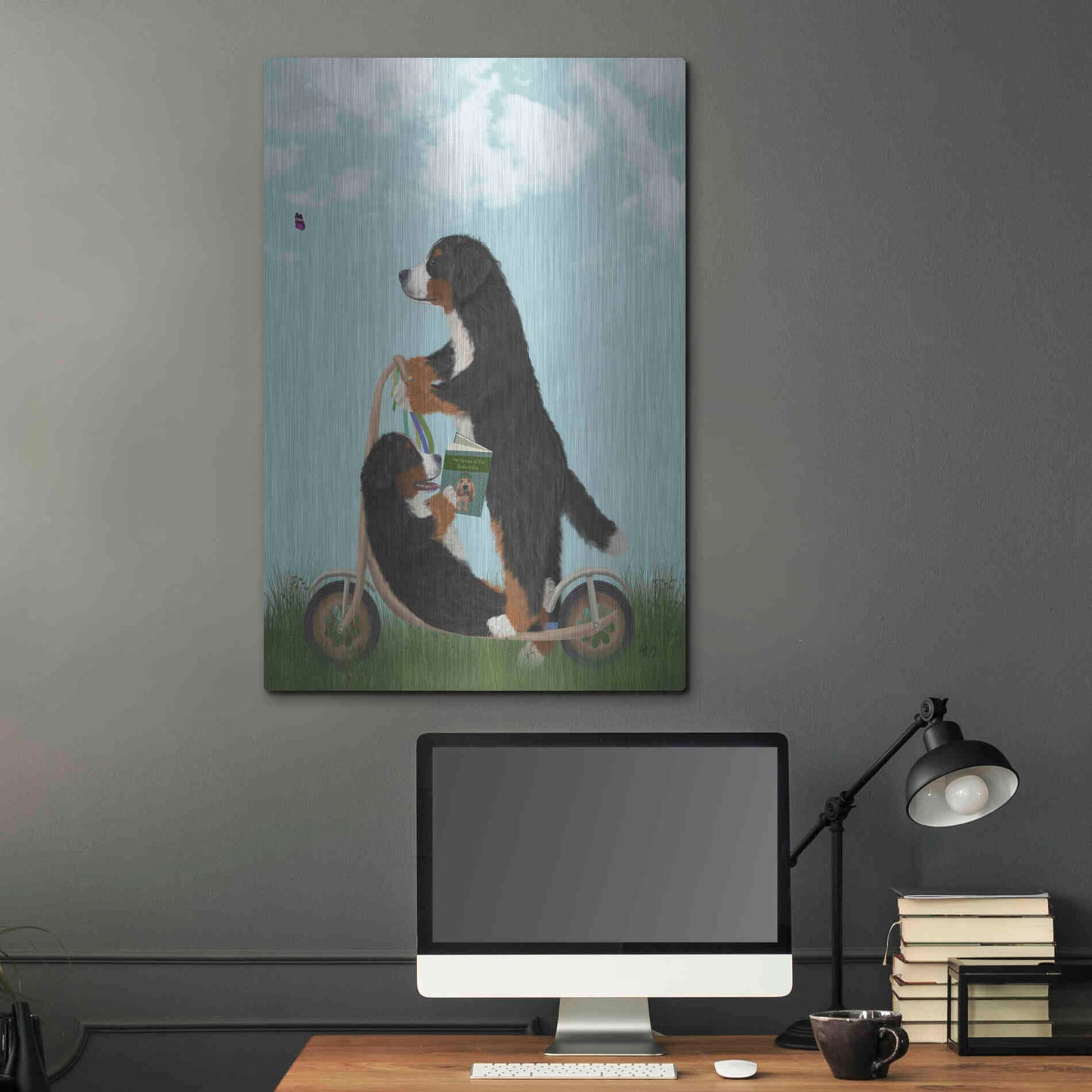 Luxe Metal Art 'Bernese Scooter' by Fab Funky Metal Wall Art,24x36