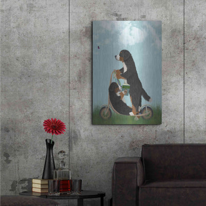 Luxe Metal Art 'Bernese Scooter' by Fab Funky Metal Wall Art,24x36