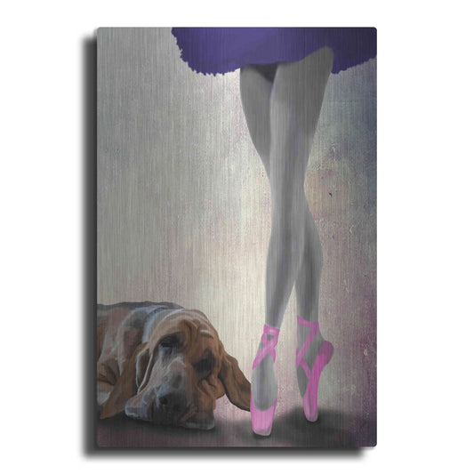 Luxe Metal Art 'Bloodhound And Ballet Dancer' by Fab Funky Metal Wall Art