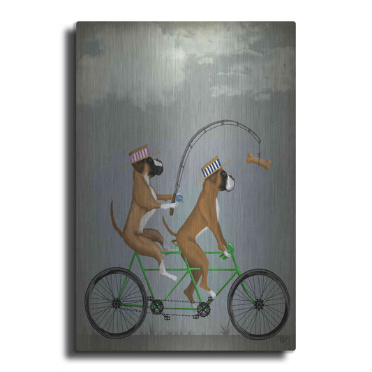 Luxe Metal Art 'Boxer Tandem' by Fab Funky Metal Wall Art