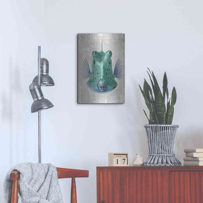 Luxe Metal Art 'Cowfish' by Fab Funky Metal Wall Art,16x24