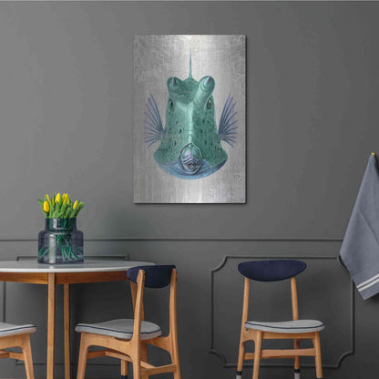 Luxe Metal Art 'Cowfish' by Fab Funky Metal Wall Art,24x36