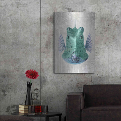 Luxe Metal Art 'Cowfish' by Fab Funky Metal Wall Art,24x36