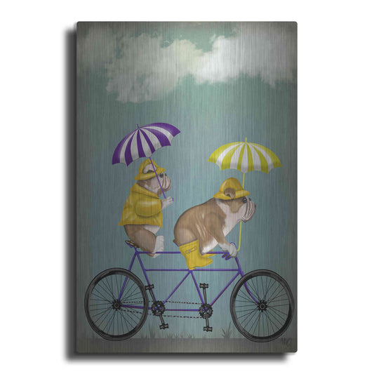 Luxe Metal Art 'English Bulldog Tandem' by Fab Funky Metal Wall Art