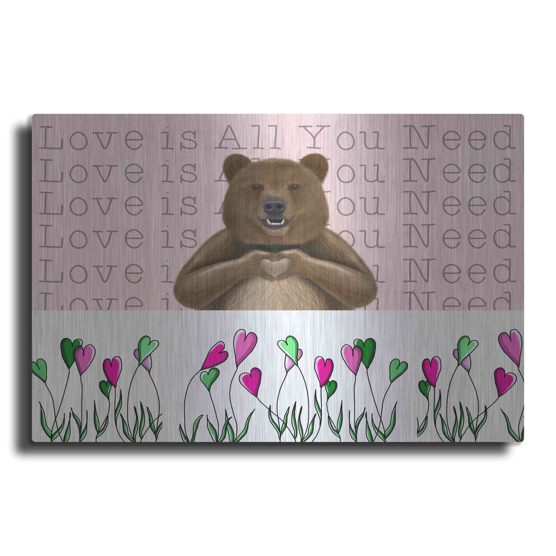 Luxe Metal Art 'Love is in the Air Collection A' by Fab Funky Metal Wall Art