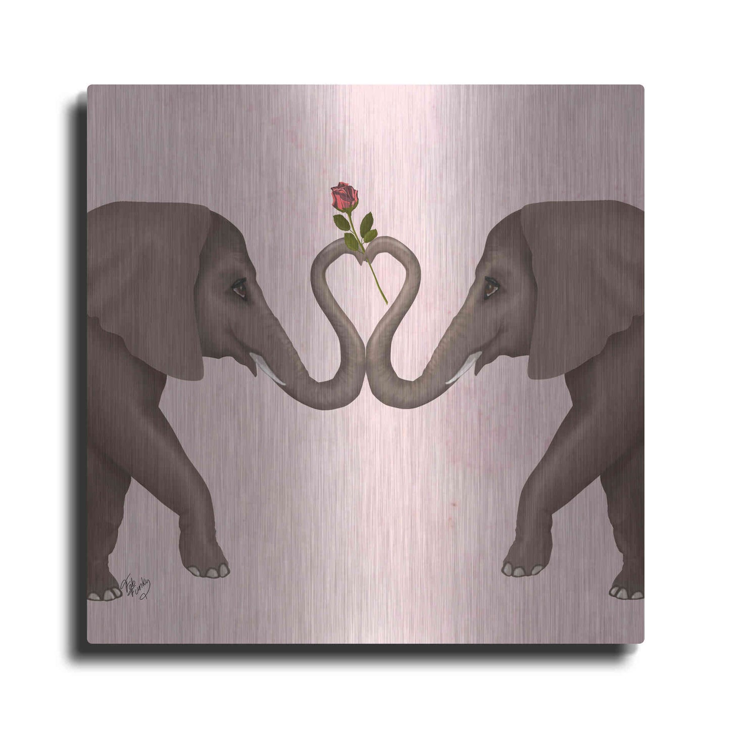 Luxe Metal Art 'Love is in the Air Collection C' by Fab Funky Metal Wall Art