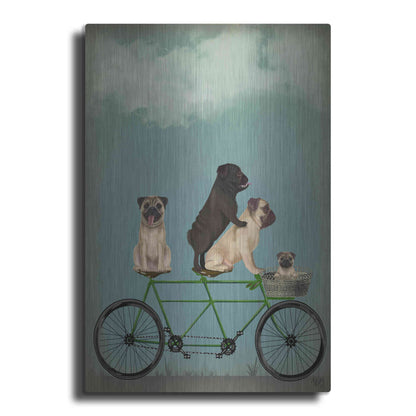 Luxe Metal Art 'Pug Tandem' by Fab Funky Metal Wall Art