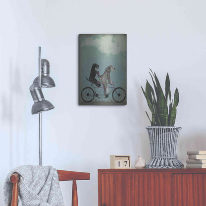 Luxe Metal Art 'Schnauzer Tandem' by Fab Funky Metal Wall Art,16x24