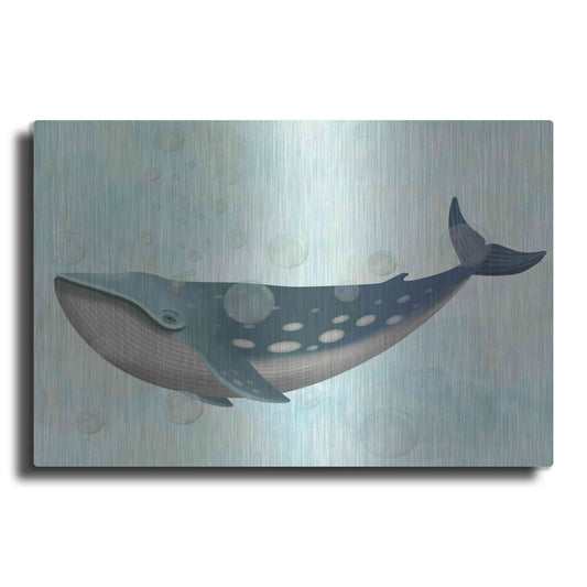 Luxe Metal Art 'Whale Bubbles 1' by Fab Funky Metal Wall Art