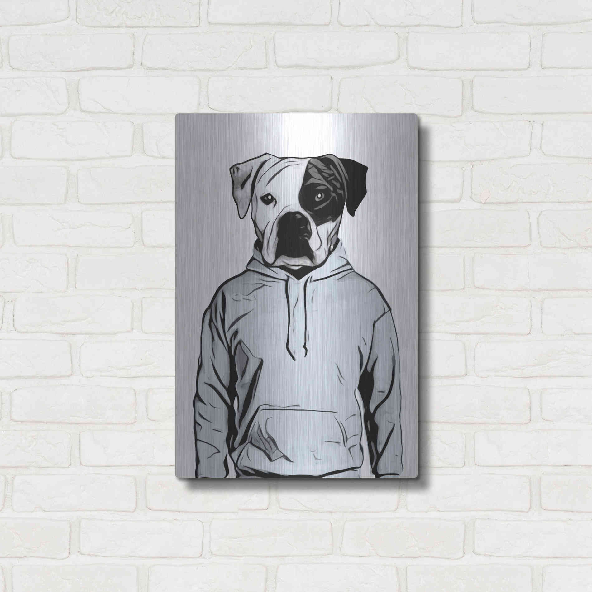 Luxe Metal Art 'Cool Dog' by Nicklas Gustafsson, Metal Wall Art,16x24