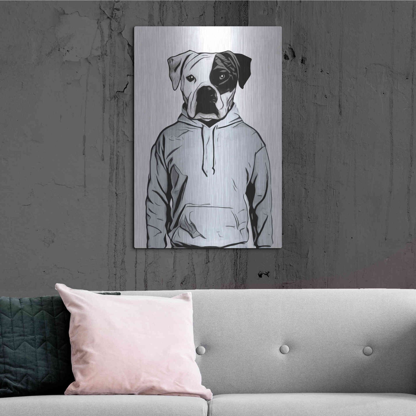 Luxe Metal Art 'Cool Dog' by Nicklas Gustafsson, Metal Wall Art,24x36