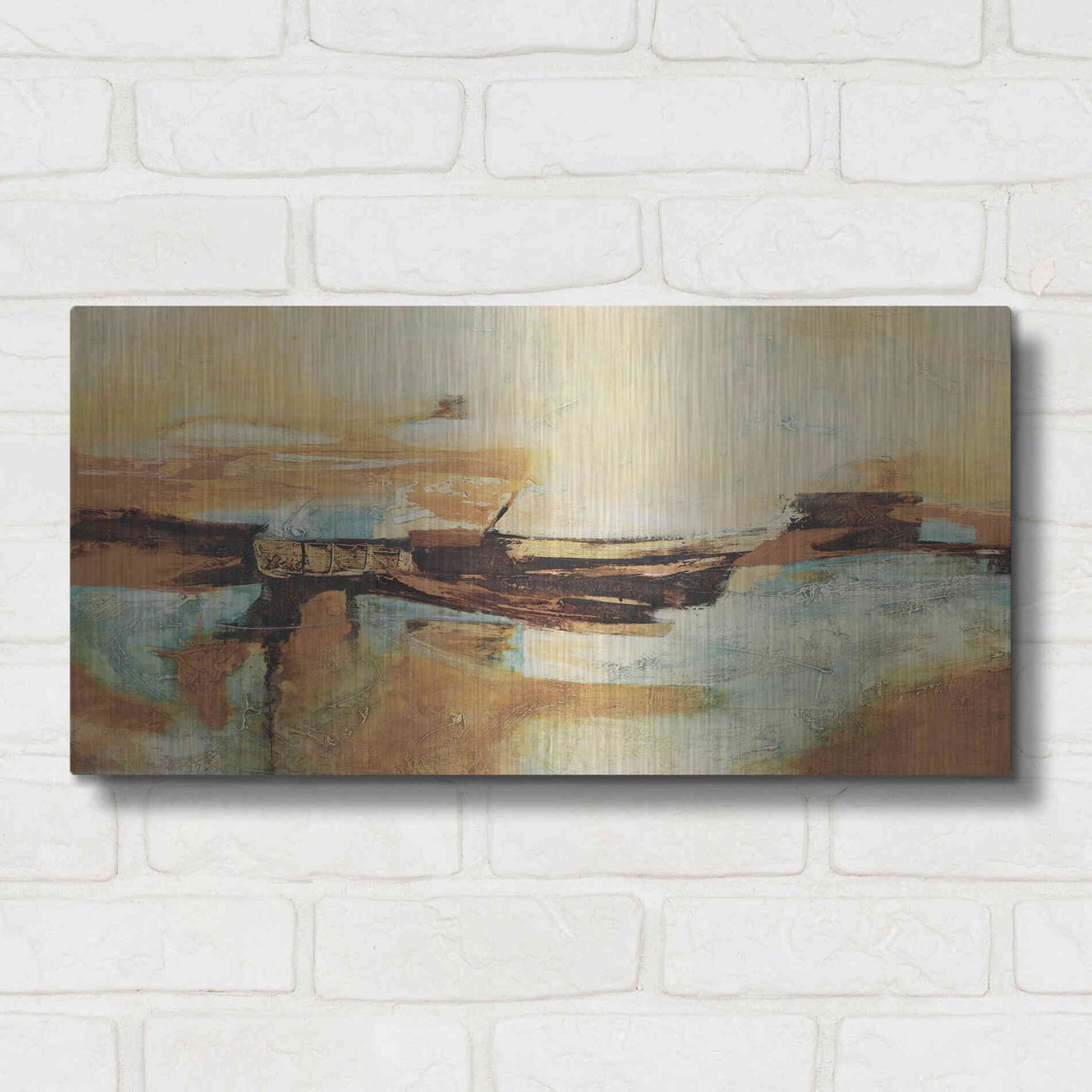 Luxe Metal Art 'Causal II' by Gabriela Villarreal Metal Wall Art,24x12